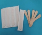 Individual Paper Wrapped Wooden Ice Cream Spoon