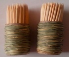 Wooden & Bamboo Toothpicks with 100PCS/Barrel