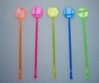 Round Head Shaped Plastic Stirrer