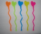 Heart Shaped Plastic Stirrer with Curving Stick