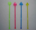Playing Cards Shaped Plastic Stirrer